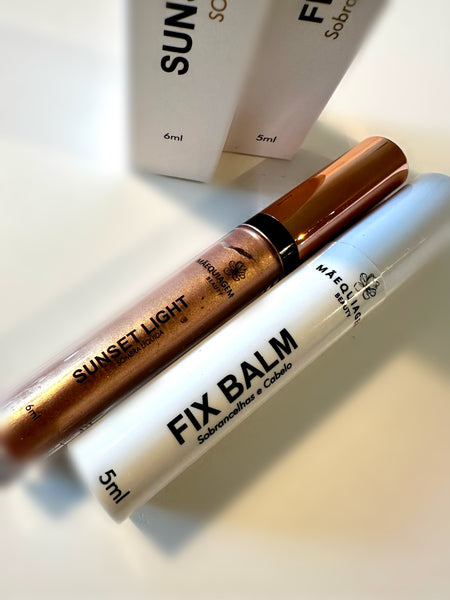 Combo: Sombra Líquida Multifuncional Sunset Light + Fix Balm (sobrancelhas e baby hair)